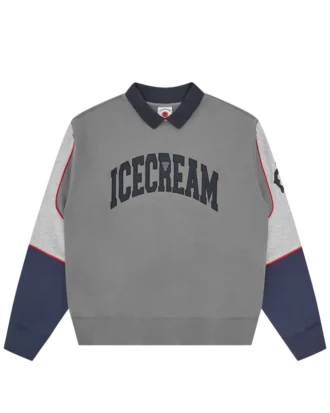 Sweatshirt med krave