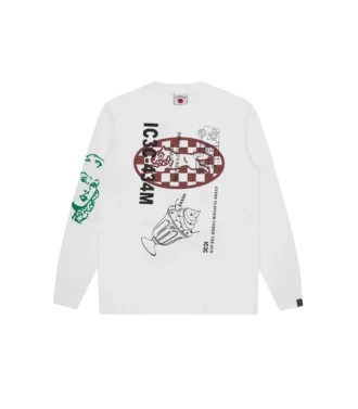 T-shirt med flere grafiske motiver