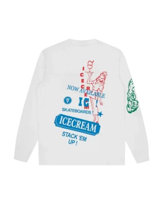 T-shirt med flere grafiske motiver