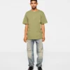T-shirt med flokket logo