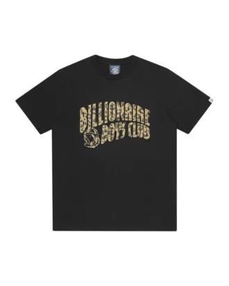 T-shirt med leopardprint og Arch Logo