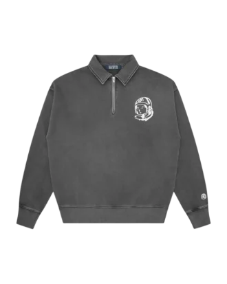 Vasket quarter zip med Arch Logo