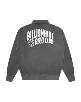 Vasket quarter zip med Arch Logo